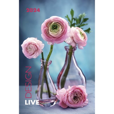 Перекидной календарь "Цветочный дизайн" 370x560мм