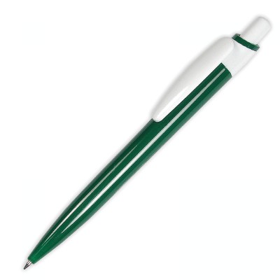 Ручка шариковая ОФЕРТА зеленый/белый (341С / бел)