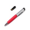 Флешка ручка  16 Гб пластик/металл, красный