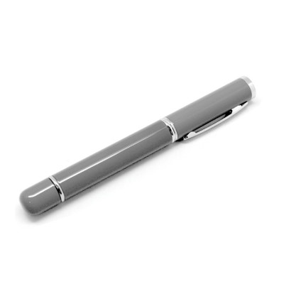 Флешка ручка, 16 Гб, пластик/металл серый