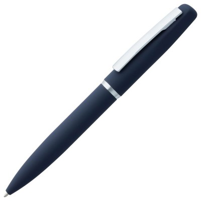 Ручка шариковая, покрытие софт-тач, синяя синий