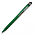 Ручка шариковая со стилусом, зеленая