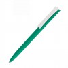 Ручка шариковая ZET, софт-тач, зеленая