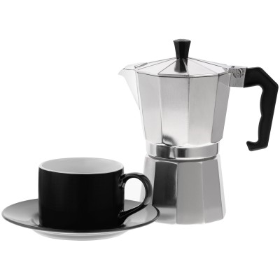 Набор для кофе с чайной парой 250мл, черный