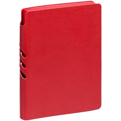 Ежедневник А5 с креплением для ручки, датированный, красный