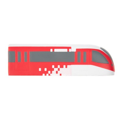 Антистресс "Поезд", белый с красным