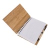 Блокнот 18х13,5см с ручкой, бамбук