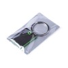 Брелок 2.9х4х0.4см металл, белый