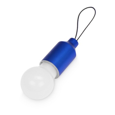 Брелок с мини-лампой, 2х1,3х5,5см, пластик, синий