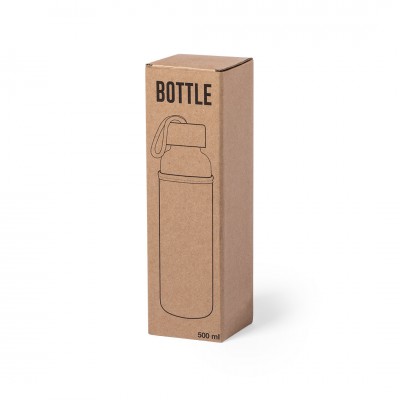 Бутылка для воды 500мл стекло/бамбук
