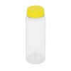Бутылка для воды, 550 мл, d6,4 х 19,5 см, ПЭТ, желтый/прозрачный