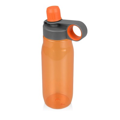 Бутылка для воды, 650 мл, d6,7 х 23,5 см , пластик, оранжевый
