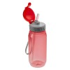 Бутылка для воды с трубочкой, 400 мл, полипропилен, красная