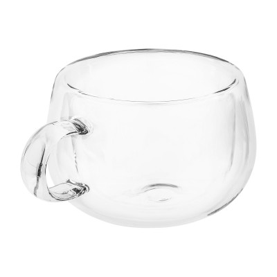 Чашка с двойными стенками 230мл боросиликатное стекло
