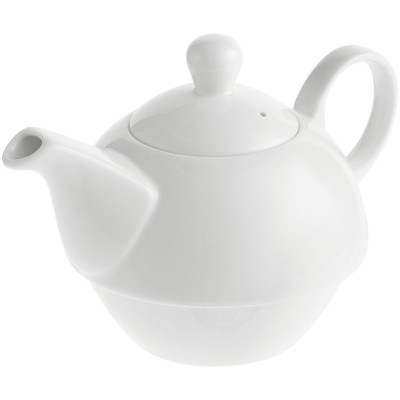Чайный набор: чайник 420мл и чашка 260мл, белый