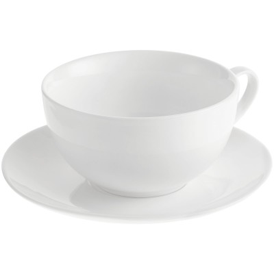 Чайный набор: чайник 420мл и чашка 260мл, белый
