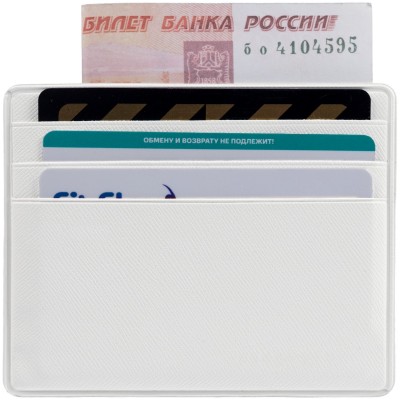 Чехол для карточек 10х8см, белый