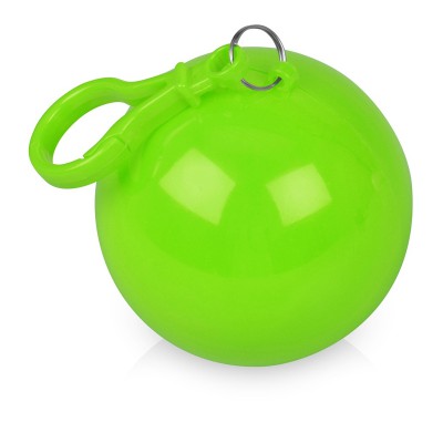 Дождевик в круглом футляре 6,5см пластик/пвх зеленое яблоко