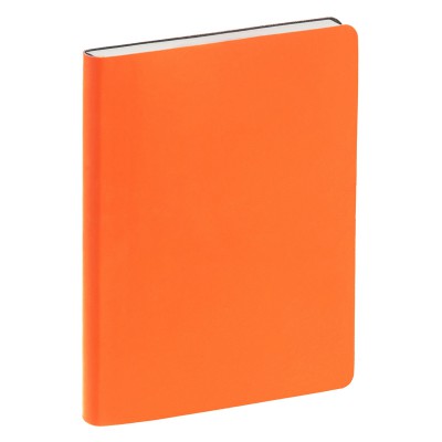 Ежедневник 15х21см с гибкой обложкой софт-тач, датированный, оранжевый