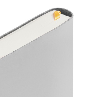 Ежедневник 15х21см с гибкой обложкой софт-тач, датированный, серый