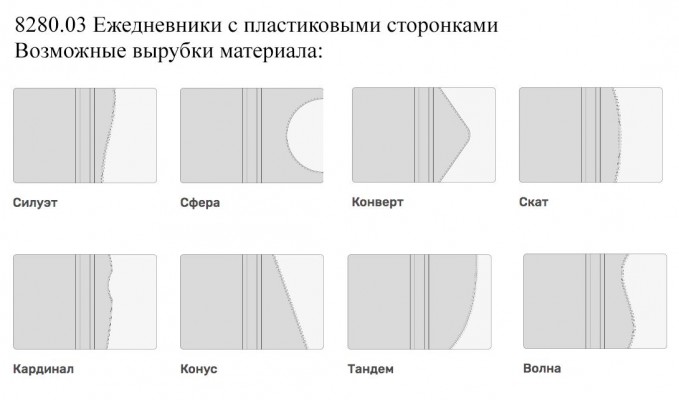 Ежедневники с пластиковыми сторонками