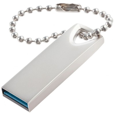 Флешка 16Гб, USB 3.0, "Стиль 2", серебристая