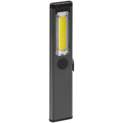 Фонарик-факел аккумуляторный 12,5х1,2х2,5см, серый