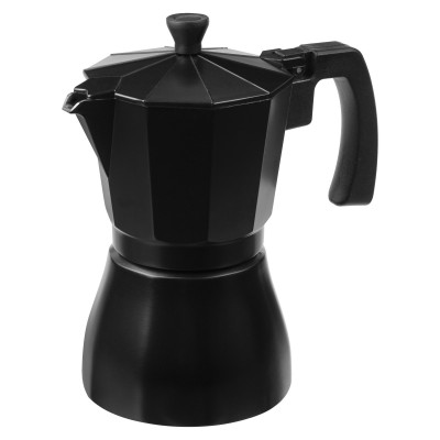 Гейзерная кофеварка 240мл, черная