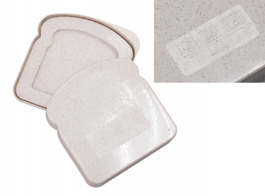 Контейнер для бутербродов пластик/растительные волокна, бежевый