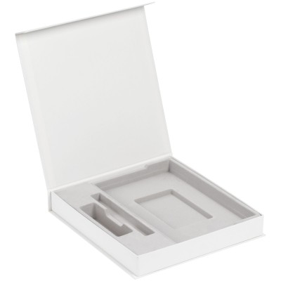 Коробка под ежедневник, аккумулятор и ручку 23х22х3,5см, белая