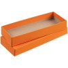 Коробка с ложементом для ручки и флешки, оранжевая