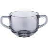 Кружка для супа "Грей" 480мл дымчато-серое стекло с фиолетовым отливом