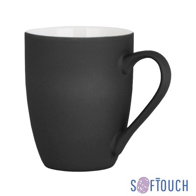Кружка 350мл покрытие soft touch, черный