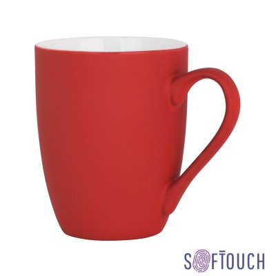 Кружка 350мл покрытие soft touch, красный