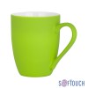 Кружка 350мл покрытие soft touch, зеленое яблоко