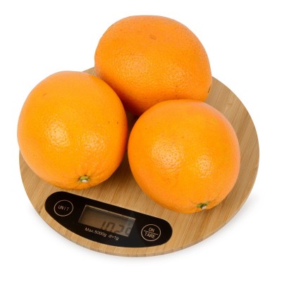 Кухонные бамбуковые весы,  d20 х 2,1 см, бамбук, натуральный