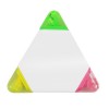 Маркер - текстовыделитель «Треугольник» , 8,7 х 8,7 х 1,4 см , пластик, белый/разноцветный