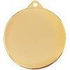 Медаль 7х7,8х0,2см металл, золотистая
