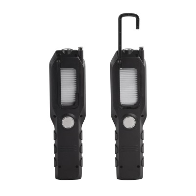 Многофункциональный фонарь с аккумулятором 1800 mAh, черный с серым
