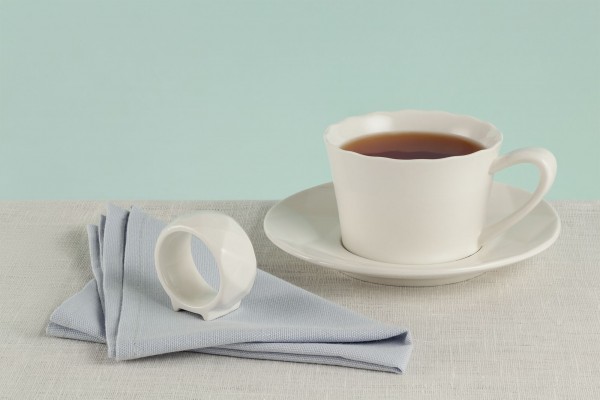 Набор: чайная пара 220мл, салфетка и кольцо для салфетки