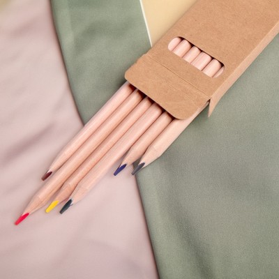 Набор цветных трехгранных карандашей, 6 цветов
