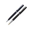 Набор: ручка шариковая + роллер PIERRE CARDIN, латунь, черный