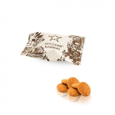 Овсяное печенье мини 6гр в индивидуальной упаковке с логотипом заказчика