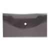Папка-конверт с кнопкой, 250×135мм., 150 мкм, черная