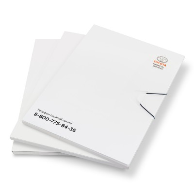 Папка на резинке/кнопке на 150/300 листов