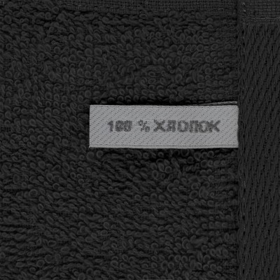 Полотенце 35x70см, 350г/м², черное