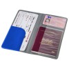 Дорожное портмоне с карманом для паспорта и посадочного талона, ПВХ , синий