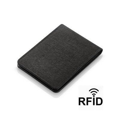 Портмоне с RFID защитой 12х7,5х1см черный