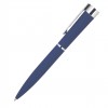 Ручка 14x1,2см, металл/soft-touch, синяя