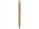 Ручка шариковая, бамбук/металл, светлое дерево